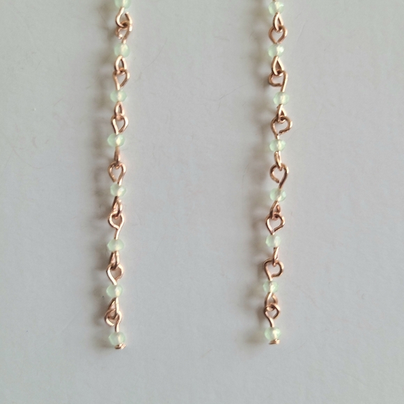 Rose Gold Glass Bead Earrings Set - Picture 3 of 7